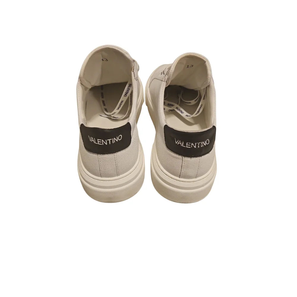 Valentino White Sneakers w/Black Accents - Picture 4 of 7